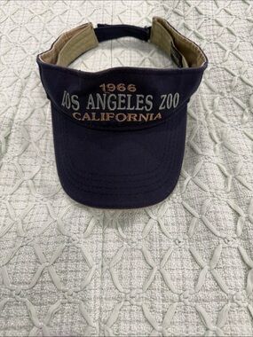 Los Angeles Zoo California Navy Visor - Embroidered 1966